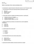 LENGUAJE Prueba diagnóstico de Historia Geografía