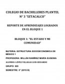 El estado y mi comunidad. Estructura socioeconomica de México