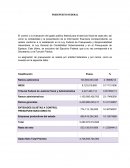 PRESUPUESTO FEDERAL GENERAL
