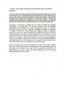 Cómo es posible alcanzar el desarrollo para los países pobres?