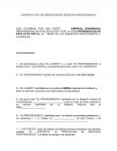 Como es un Contrato de prestacion de servicios