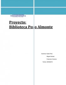 Determinar ideas que permitan levantar un proyecto. Página 1