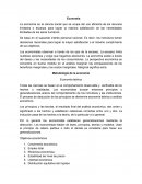 La economía es la ciencia social que se ocupa del uso eficiente de los recursos limitados