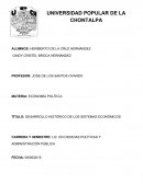 DESARROLLO HISTÓRICO DE LOS SISTEMAS ECONÓMICOS