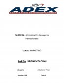 Tarea: SEGMENTACIÓN DEMOGRÁFICA