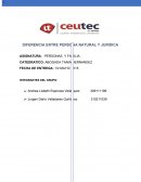 DIFERENCIA ENTRE PERSONA NATURAL Y JURÍDICA.