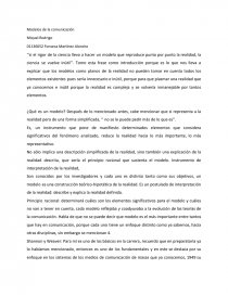 Modelos de la comunicación ensayo. Página 1