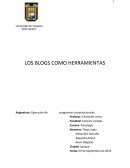 LOS BLOGS COMO HERRAMIENTAS