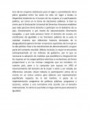 Ensayo DERECHO AL VOTO DE LA MUJER.