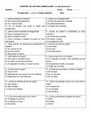 CONTROL DE LECTURA DOMICILIARIA: “La isla del tesoro”