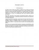 ENSAYO PENSAMIENTO CRÍTICO