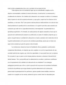 EJECUCIÓN ADMINISTRATIVA EN LAS PRÁCTICAS DOCENTES. Página 1
