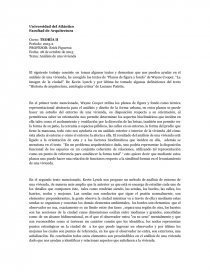 Análisis de una vivienda. Página 1