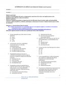 Actividad: El suelo (actividad en parejas)