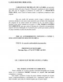 TEMA: SENTENCIA EJECUTORIADA