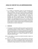 ZONA DE CONFORT EN LOS EMPRENDEDORES
