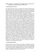 La constitucion de la sociedad