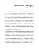 Análisis Literario “El Extranjero”