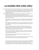 LA GUERRA FRIA (1945-1991)