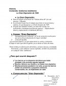 La Gran Depresión de 1929 ensayo