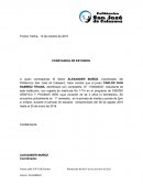 Modelo de Constancia de Estudios