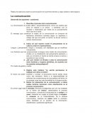 Realiza los ejercicios sobre la comunicación de la primera semana y luego súbelos a este espacio