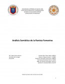 Análisis semiótico de una revista