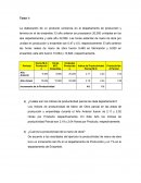 Indices de productividad de Toyco