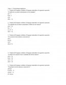 Terminología algebraica.