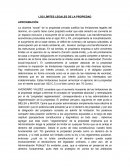 TEORIAS DE LA RESTRICCION DE LA PROPIEDAD LOS LÍMITES LEGALES DE LA PROPIEDAD