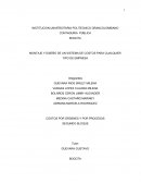 MONTAJE Y DISEÑO DE UN SISTEMA DE COSTOS PARA CUALQUIER TIPO DE EMPRESA