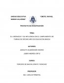 EL LIDERAZGO Y SU INFLUENCIA EN EL CUMPLIMIENTO DE TAREAS DE DÉCIMO AÑO DE EDUCACIÓN BÁSICA
