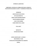 INFORME DE LABORATORIO COMPETENCIA: CONTROLAR LA FORMULACIÓN PARA EL PRODUCTO SEGÚN ESPECIFICACIONES DE CLIENTE Y VOLÚMENES DE PRODUCCIÓN