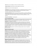 Aspecto: Promoción de la salud/ Lenguaje oral