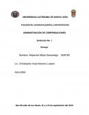 TRABAJO DE ADMINISTRACIÓN DE COMPENSACIONES