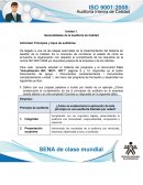 Generalidades de la Auditoría de Calidad. Principios y tipos de auditorías