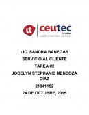 SERVICIO AL CLIENTE TAREA #2