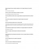 Taekwondo categorias. Cuestionario