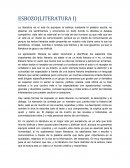 ESBOZO(LITERATURA I)