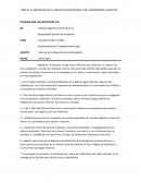 Informe del trabajo del área de Recepción para administradora de Taypikala Hotel Lago