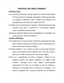 FESTIVAL DE CIRCO LINARES.