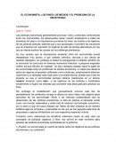 EL ECONOMISTA, LOS FINES LOS MEDIOS Y EL PROBLEMA DE LA OBJETIVIDAD