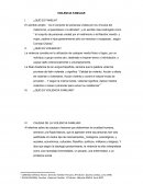 VIOLENCIA FAMILIAR ¿QUÉ ES FAMILIA?
