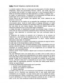 Ensayo, TEMA: Vínculo Temprano, el primer año de vida.