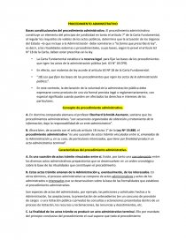PROCEDIMIENTO ADMINISTRATIVO Características. Página 1