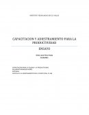 CAPACITACION Y ADIESTRAMIENTO PARA LA PRODUCTIVIDAD