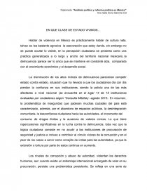 ENSAYO DE EN QUE CLASE DE ESTADO VIVIMOS. Página 1