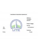 Universidad Tecnológica Equinoccial. Didáctica y tecnológica educativa