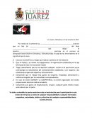 Autorización para participar en Olimpiada Estatal.