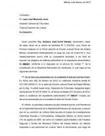 INFORME DE DEFENSA INSPECTORIA DE TRIBUNALES. Página 1